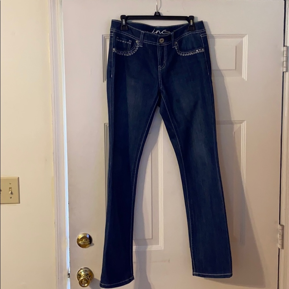 Straight leg jeans
